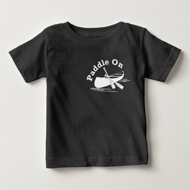 Camiseta Para Bebê Paddle Na Design - Baby Fine Jersey T Shirt (Frente)