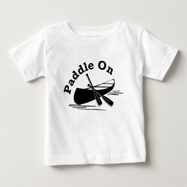 Camiseta Para Bebê Paddle Na Design - Baby Fine Jersey T Shirt (Frente)