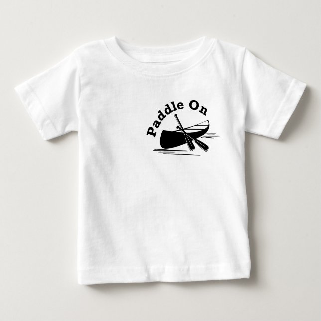 Camiseta Para Bebê Paddle Na Design - Baby Fine Jersey T Shirt (Frente)