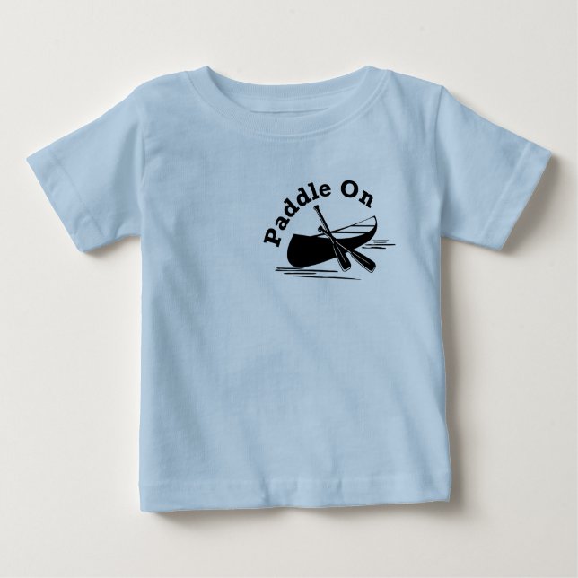 Camiseta Para Bebê Paddle Na Design - Baby Fine Jersey T Shirt (Frente)