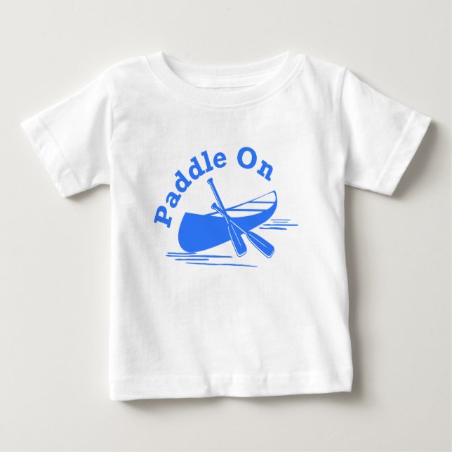 Camiseta Para Bebê Paddle Na Design - Baby Fine Jersey T Shirt (Frente)