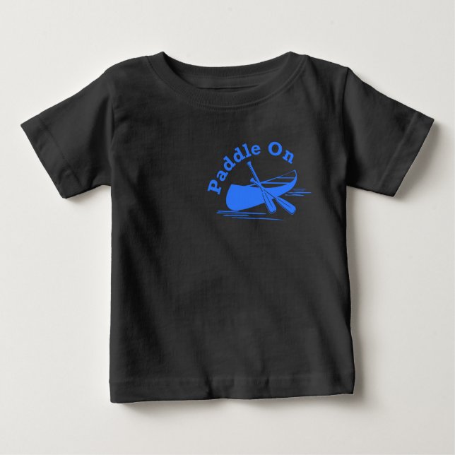 Camiseta Para Bebê Paddle Na Design - Baby Fine Jersey T Shirt (Frente)
