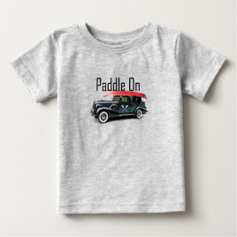 Camiseta Para Bebê Paddle No Classic Car Design - Baby Fine Jersey T-