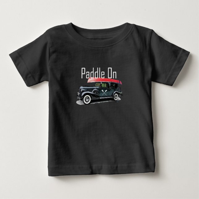 Camiseta Para Bebê Paddle No Classic Car Design - Baby Fine Jersey T- (Frente)
