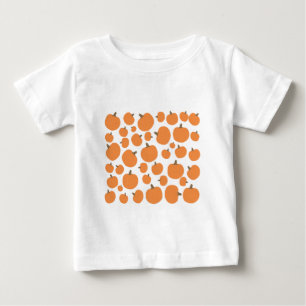 Camiseta Para Bebê Padrão de Abóbora