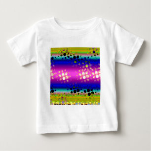 Camiseta Para Bebê Padrão de Abstrato colorida