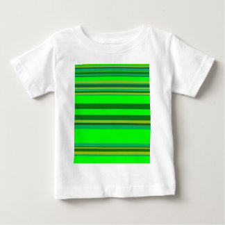 Camiseta Para Bebê Padrão de Designer Personalizado de Faixa Verde Co