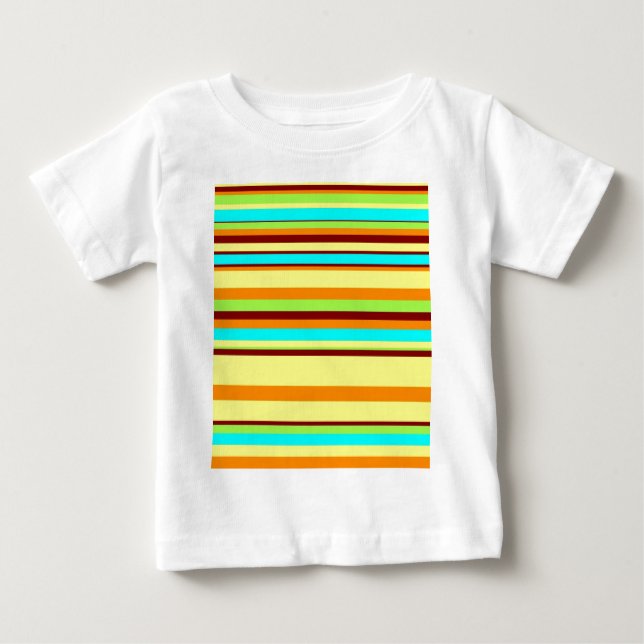 Camiseta Para Bebê Padrão de distribuição de designer personalizado c (Frente)