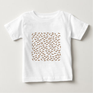 Camiseta Para Bebê Padrão de formigas bonitas