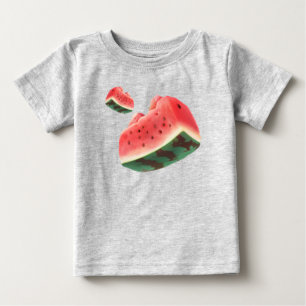 Camiseta Para Bebê Padrão de melancia