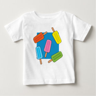 Camiseta Para Bebê Padrão de picles coloridos
