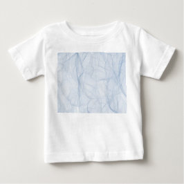 Camiseta Para Bebê Padrão de Sombra Azul