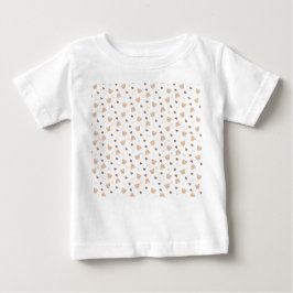 Camiseta Para Bebê Padrão de ursinho com Corações