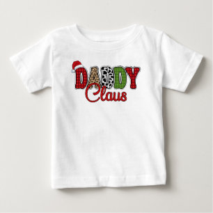 Camiseta Para Bebê Padrão de Xadrez do pai Claus-60095