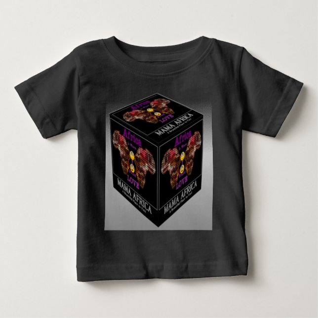 Camiseta Para Bebê Padrão étnico da mamãe africana tribal (Frente)
