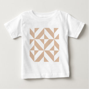 Camiseta Para Bebê Padrão Geométrico de Deco de Porco Quente