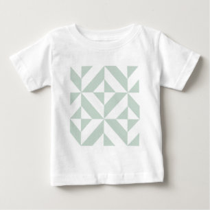 Camiseta Para Bebê Padrão Geométrico legal do Cubo Deco