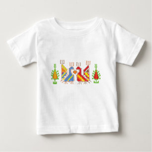 Camiseta Para Bebê Padrão Geométrico Nativo Toddler T-Shirt