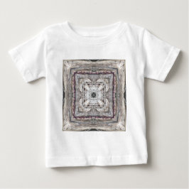 Camiseta Para Bebê Padrão Inspirado Aztec bonito Tingido Rosa