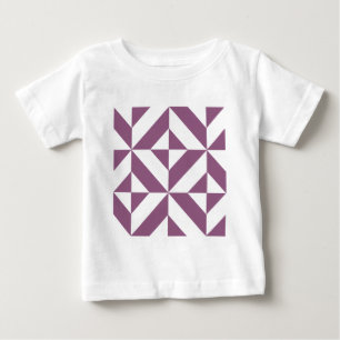 Camiseta Para Bebê Padrão legal do Cubo Geométrico Deco