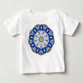 Camiseta Para Bebê Padrão Mandala 01