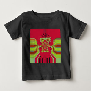 Camiseta Para Bebê Padrão Red Hakuna Matata