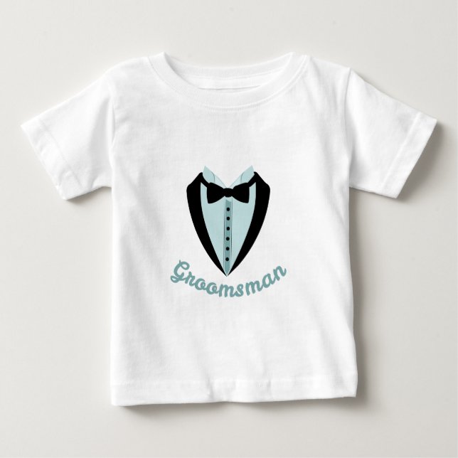 Camiseta Para Bebê Padrinho de casamento (Frente)