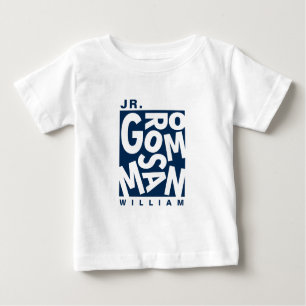 Camiseta Para Bebê Padrinho de casamento Júnior Jr, festa de casament