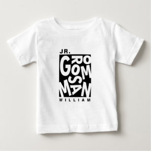 Camiseta Para Bebê Padrinho de casamento Júnior Jr, festa de casament