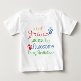 Camiseta Para Bebê Padrinho impressionante do presente do Godchild