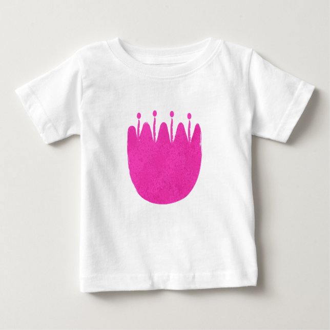 Camiseta Para Bebê Padrões florais bonitos (Frente)