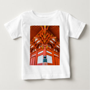 Camiseta Para Bebê Pagoda perspectiva ascendente, Miyajima