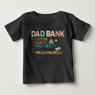 Camiseta Para Bebê Pai Bank: A Instituição Que Concede O Crédito Fina