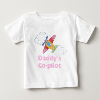 Camiseta Para Bebê Pai Copilot Girl