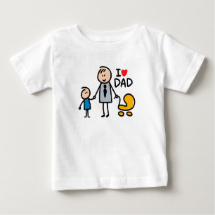 Camiseta Para Bebê Pai de amor