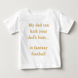 Camiseta Para Bebê Pai do futebol da fantasia