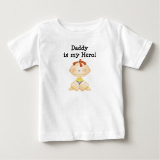 Camiseta Para Bebê Pai é Minhas T-shirts de Herói