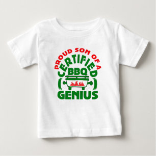 Camiseta Para Bebê Pai é um gênio do churrasco