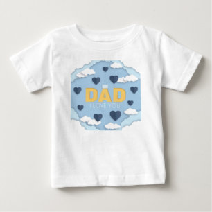 Camiseta Para Bebê Pai eu te amo