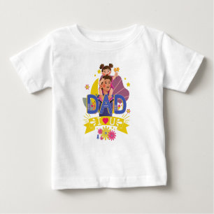 Camiseta Para Bebê Pai eu te amo