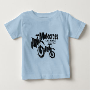 Camiseta Para Bebê Pai/Filho Motocross