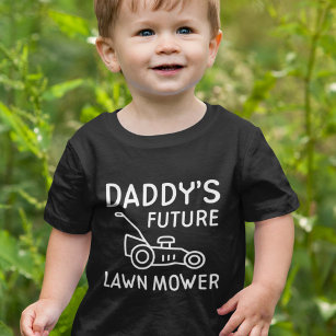 Camiseta Para Bebê Pai Futuro Poder Lawn