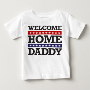 Camiseta Para Bebê Pai Home bem-vindo