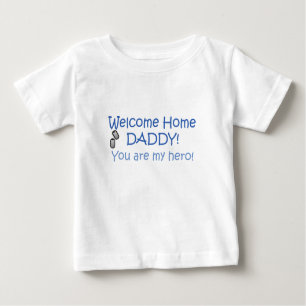 Camiseta Para Bebê Pai Home bem-vindo