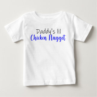 Camiseta Para Bebê Pai lil Chicken Nugget