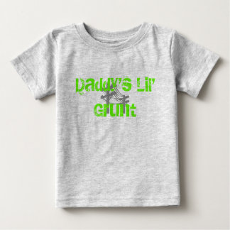 Camiseta Para Bebê Pai Lil'Grunt-Organic Creeper-GREEN