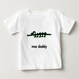 Camiseta Para Bebê Pai mac de alinhamento