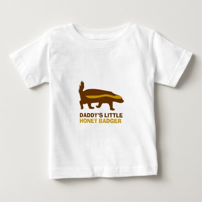 Camiseta Para Bebê Pai Mel Badger (Frente)