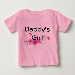 Camiseta Para Bebê Pai Menina manga comprida