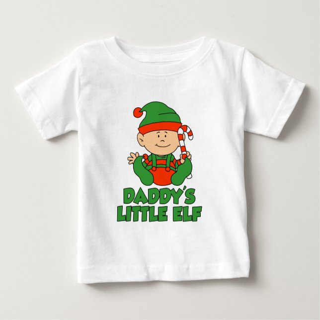 Camiseta Para Bebê Pai pequeno Elf (Frente)